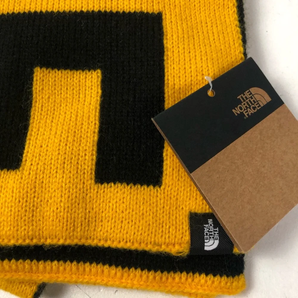 TNF The North Face Reversible Logo Scarf NWT Bold 2 Tone Design Unisex Scarves - Picture 2 of 6